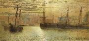 Atkinson Grimshaw Whitby Harbour china oil painting artist